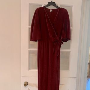 ASOS maternity dress. Size 12, burgundy color.